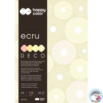 Blok A5 20k 4 kolory DECO ECRU HA 3717 1520-092 HAPPY COLOR
