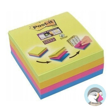 Bloczek samoprzylepny POST-IY 76x76mm 75kartek mix kolorów (4szt) Super Sticky 2014-SC-BYFG UU003083563 3M