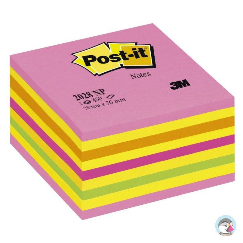 Bloczek samoprzylepny 76x76mm 450k cukierkowa różowa POST-IT 2028-NP UU009543941 3M