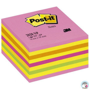 Bloczek samoprzylepny 76x76mm 450k cukierkowa różowa POST-IT 2028-NP UU009543941 3M