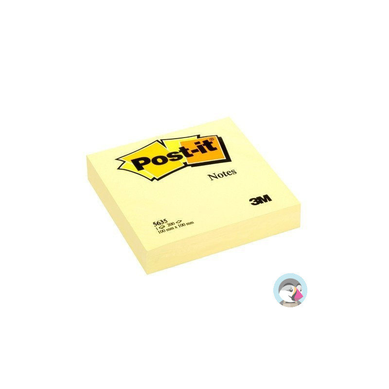 Bloczek samoprzylepny 100x100mm 200k żółty POST-IT (5635) UU011062062 3M