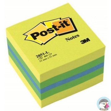 Bloczek samoprzylepny 51x51mm 400k cytrynowy POST-IT 009543115 3M