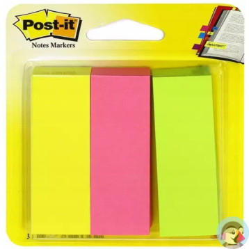 Znaczniki samoprzylepne POST-IT 26x76mm 671/3 neonowe 3x100 3M