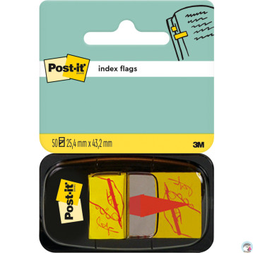 Zakładki indeksujące POST-IT 25x43mm RĘKA+OŁÓWEK 680-31 50sztuk 3M