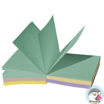 Bloczek klejony 85x85x35mm kolorowy NATUNA (10szt)