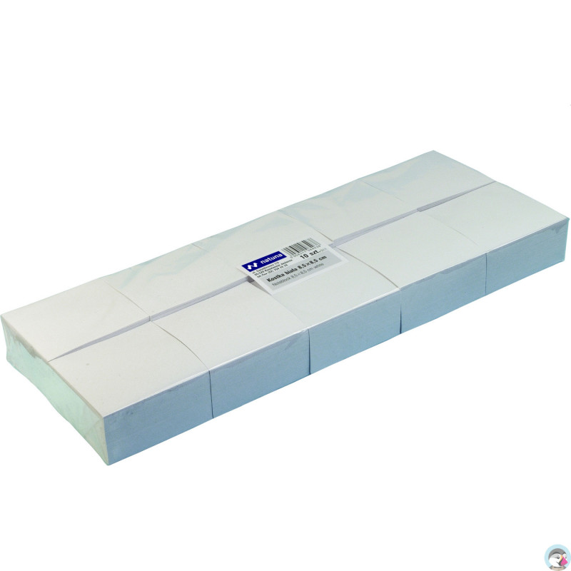 Bloczek nieklejony 85x85x35mm biały NATUNA (10szt)