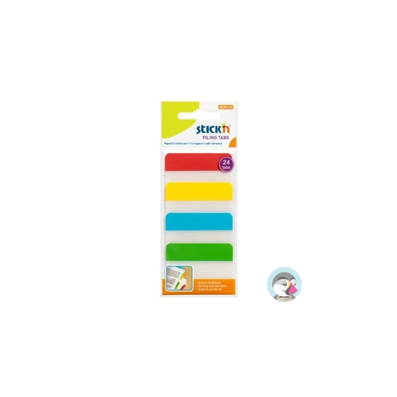 Przekładki indeksujące przeźroczyste 38x51mm 4 kolory 21608 STICK&acute N