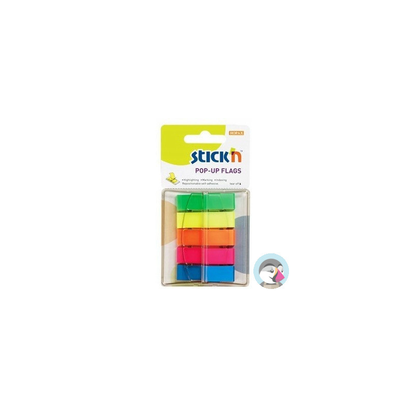 Zakładki indeksujące w podajniku mix 45x12mm (200sztuk) 26029 STICK&acute N