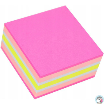 Bloczek STICKN 51x51mm różowy-mix neon i pastel 21533