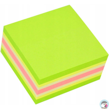 Bloczek STICKN 51x51mm zielony-mix neon i pastel 21534