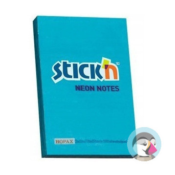 Bloczek STICKN 76x51mm niebieski neon 100k 21207 STICKN