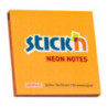 Bloczek STICK`N 76x76mm 100k pomarańczowy neonowy 21164