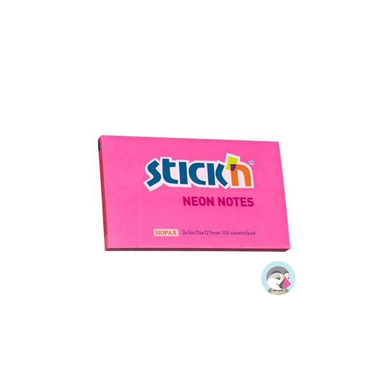 Bloczek 127x76mm 100k ciemnoróżowy neonowy 21169 STICK`N