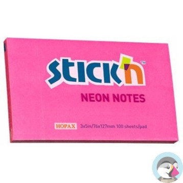 Bloczek 127x76mm 100k ciemnoróżowy neonowy 21169 STICK`N