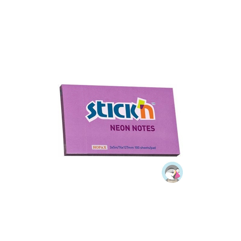 Bloczek STICKN 127x76mm fioletowy neonowy 100k 21214 STICKN