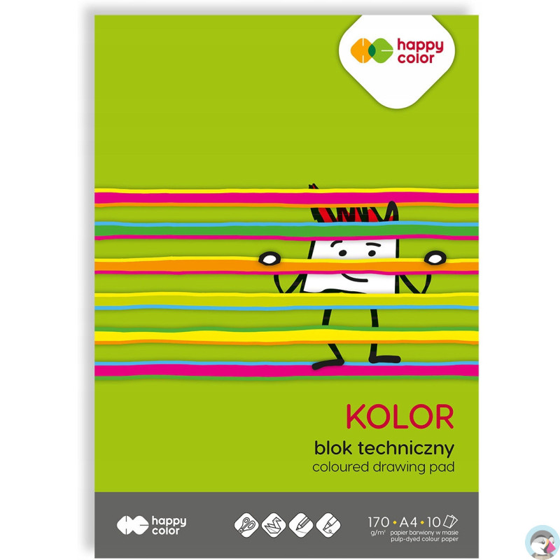 Blok techniczny kolor A4 170g 3550 2030-09 HAPPY COLOR