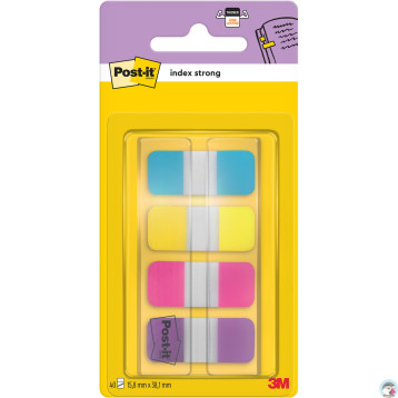 Zakładki indeksujące POST-IT 16x38mm silne mix 4 kolory 676-AYPV-EU 3M