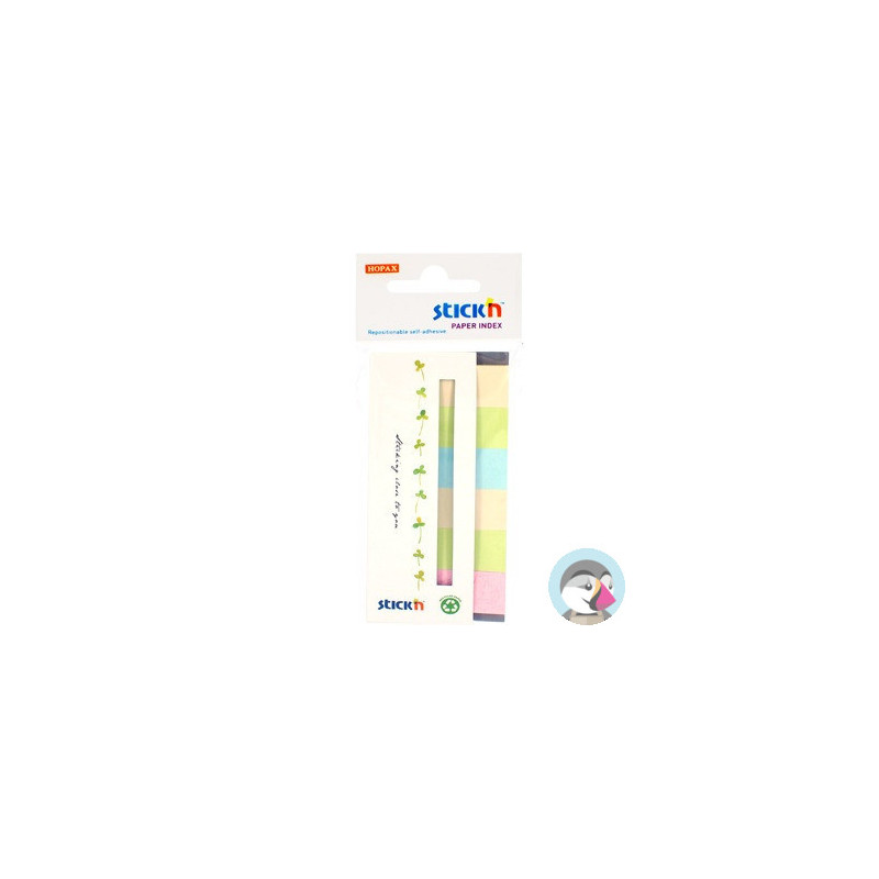 Zakładki papierowe 45x15mm 6 kolorów ECO 180 kartek STICK&acute N