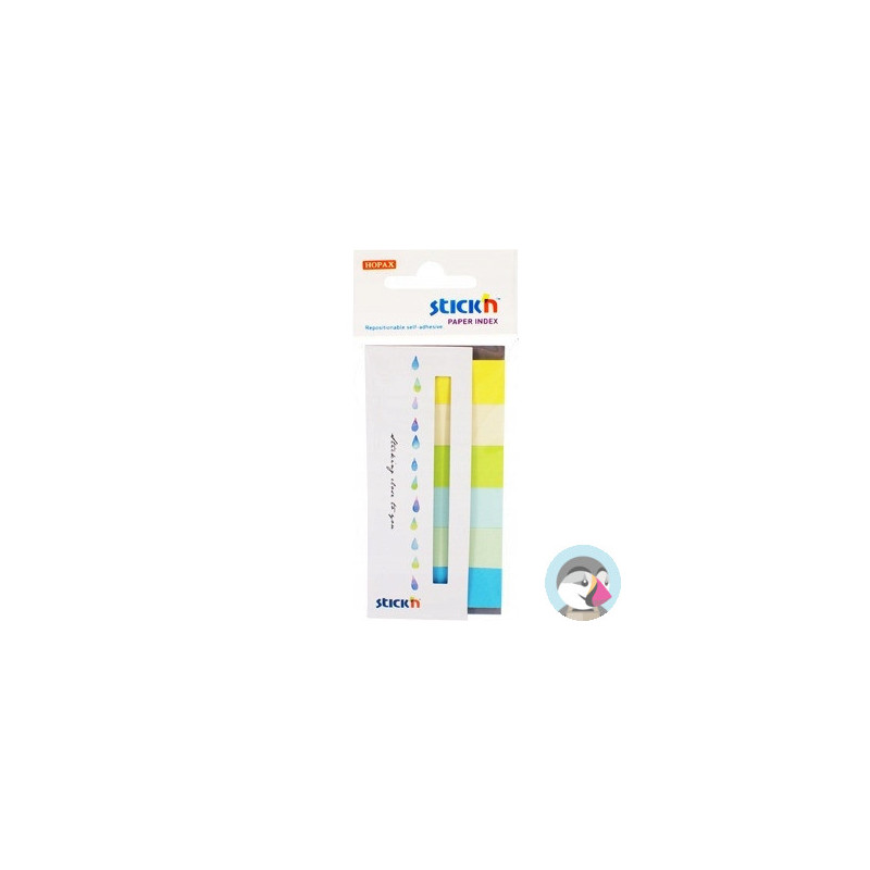Zakładki papierowe 45x15mm 6 kolorów SUMMER 180 kartek 21596 STICK&acute N