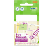 Przezroczysty notes samoprzylepny STICK`N 51x76mm 50k. 21708