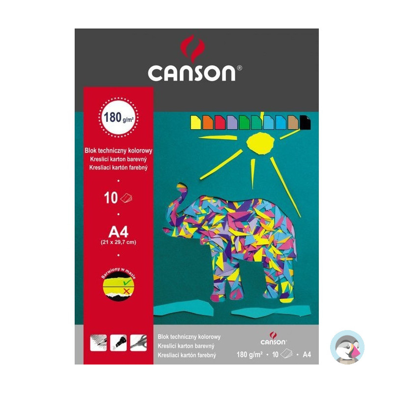 Blok techniczny A4 160g kolorowy 400075209 CANSON