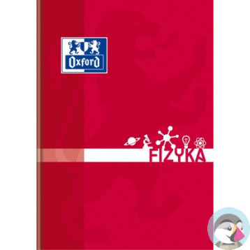 Zeszyt szkolny A5 przedmiotowy 80 kartek w kratkę FIZYKA 400128288 OXFORD
