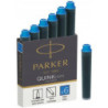 Naboje mini niebieskie zmywalne (6szt.) 1950409 PARKER