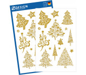 Naklejki Z-Design pozłacane - choinki 52273 AVERY ZWECKFORM