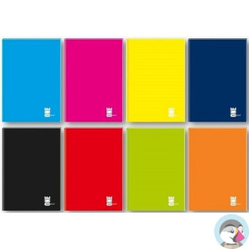 Brulion A6 96k.kratka kol. ONE COLOR