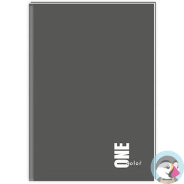 Brulion A5 96 kratka kol.ONE COLOR 0765 INTERDRUK