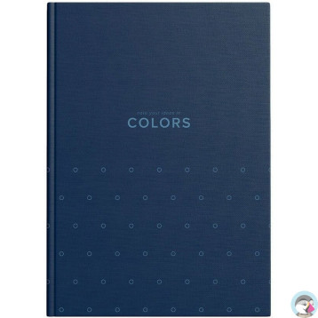 Zeszyt szkolny z twardą okładką A5 Brulion 96 kartek w kratkę COLORS 400169200 TOP 2000