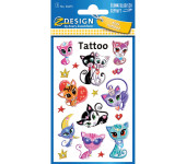 Naklejki tatuaże dla dzieci KOTY 56675 Z-DESIGN KIDS TATTOO AVERY ZWECKFORM