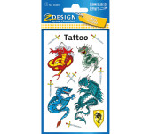 Naklejki tatuaże dla dzieci SMOKI 56404 Z-DESIGN KIDS TATTOO AVERY ZWECKFORM