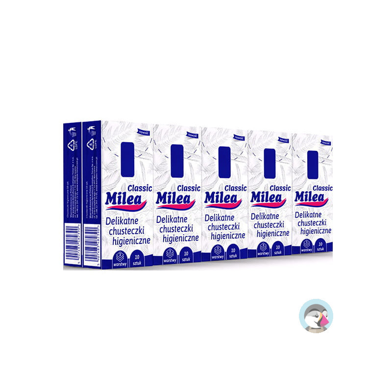 Chusteczki higieniczne 3W CLASSIC 10x10szt. MILEA