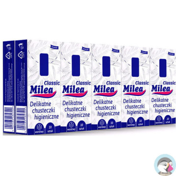 Chusteczki higieniczne 3W CLASSIC 10x10szt. MILEA