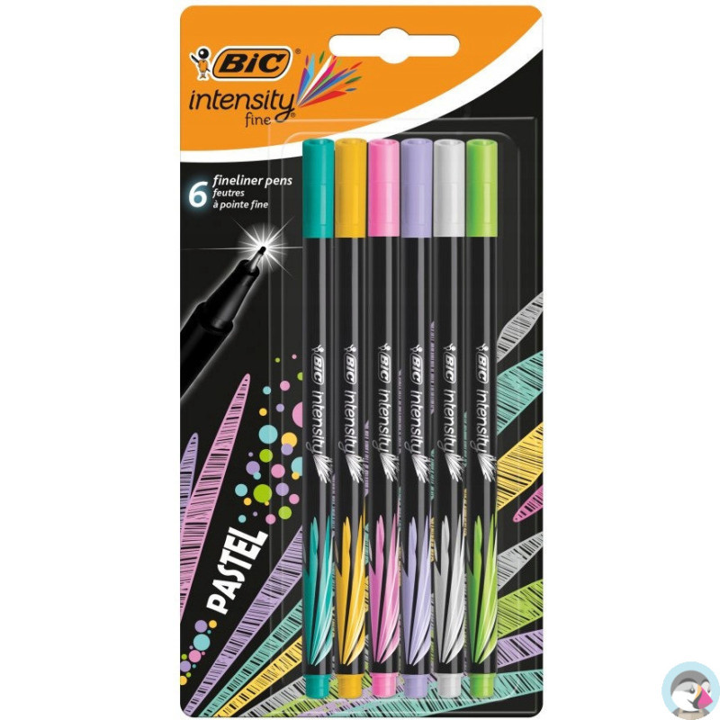 Cienkopis INTENSITY FINE 6 kolorów pastel 950445/950448 BIC