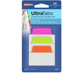 Zakładki indeksujące samoprzylepne 50,8x38,1mm przezroczyste z neonową zakładką Ultra Tabs 74753 AVERY ZWECKFORM