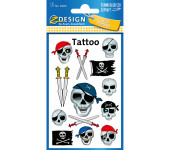 Naklejki tatuaże dla dzieci PIRACI-CZASZKI 56632 Z-DESIGN KIDS TATTOO AVERY ZWECKFORM