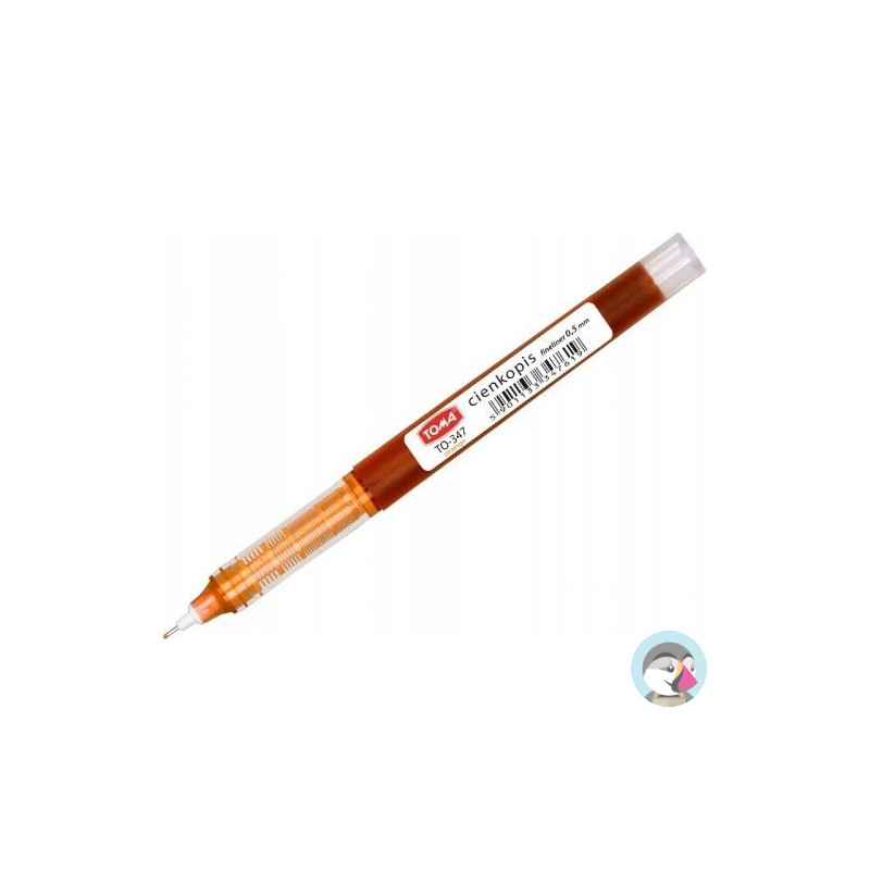 Cienkopis kapilarny 0,5mm pomarańczowy TO-347 TOMA