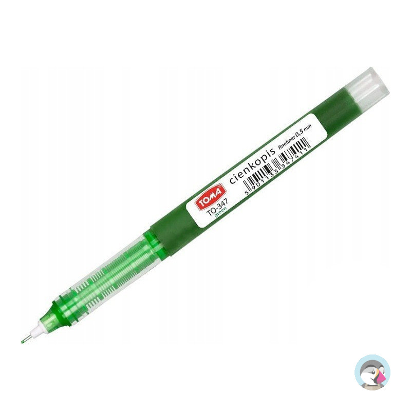 Cienkopis kapilarny 0,5mm zielony TO-347 TOMA