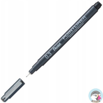 Cienkopis POINTLINER 0,3mm czarny S20P-3A PENTEL