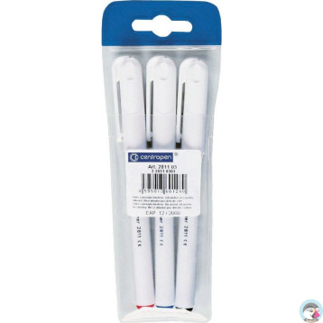 Cienkopis art Liner 2811 (3szt.) czany,czerwony,niebieski CENTROPEN
