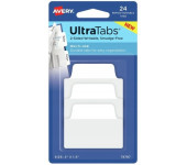 Zakładki indeksujące samoprzylepne 50,8x38,1mm przezroczyste z białą zakładką Ultra Tabs 74787 AVERY ZWECKFORM