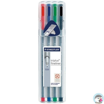 Cienkopis TRIPLUS FIN 4szt 0.3 STAEDTLER 334 -SB4