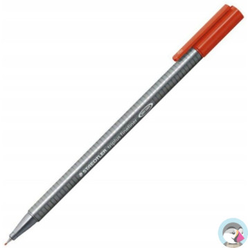 Cienkopis TRIPLUS FIN. czerwony STAEDTLER 0.3 334-2