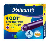 Naboje krótkie fioletowe TP/6 301697 PELIKAN