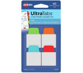 Zakładki indeksujące samoprzylepne 25,4x38,1mm przezroczyste z kolorową zakładką Ultra Tabs 74760 AVERY ZWECKFORM
