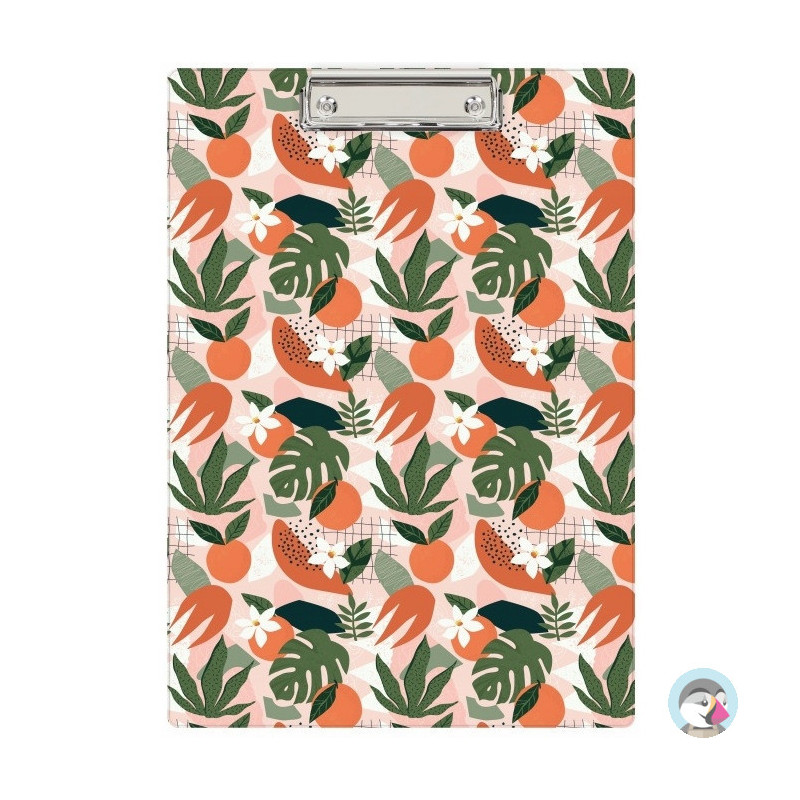Deska z klipem A4 z nadrukiem TROPICAL KHN-01-43 BIURFOL