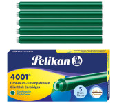 Naboje długie ciemna zieleń GTP/5 (5szt.) PELIKAN