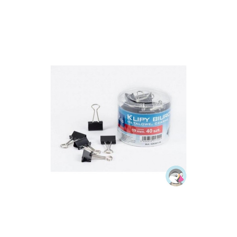 Klipy 19mm 40szt. GK001-B TETIS